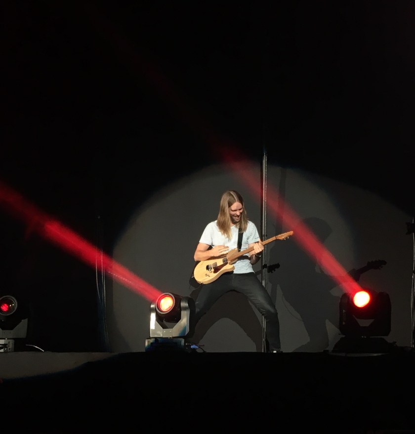 James Valentine, durante performance no Allianz Park - São Paulo / 2017